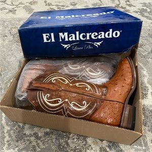 New Exotic Ostrich Cowboy Boots